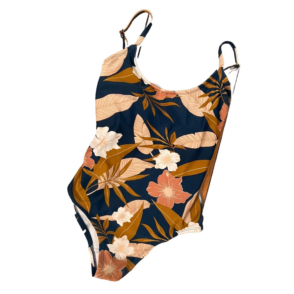 Kona Sol Swimsuit Sz XS‎ One Piece Brown Swimwear